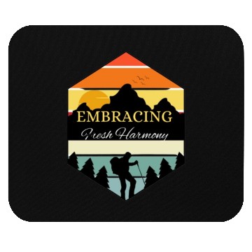 Discover Embracing Fresh Harmony | Mountain Ski Adventure Mouse Pads