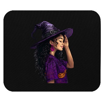 Discover Enchanted Witch Halloween  Mouse Pads