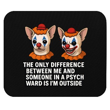 Discover Psycho Chihuahua Clown Meme  Mouse Pads