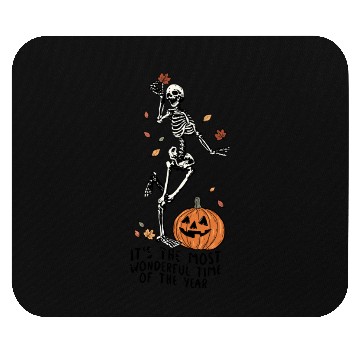 Discover Halloween Skeleton Pumpkin Fall Autumn Spooky Gift Mouse Pads