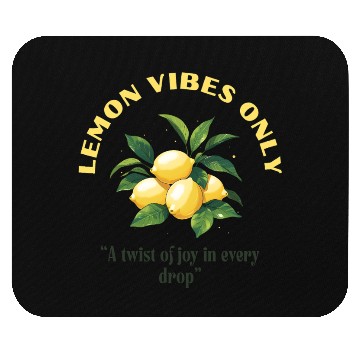 Discover Lemon Vibes Only Mouse Pads