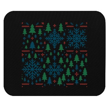 Discover Festive Winter Snowflake Pattern Mouse Pads