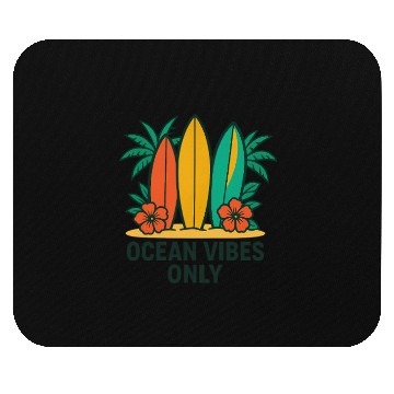 Discover Ocean Vibes Only Surf Mouse Pads