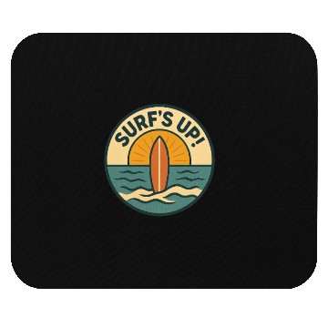Discover Sunset Surf Up Motivational Patch Mouse Pads