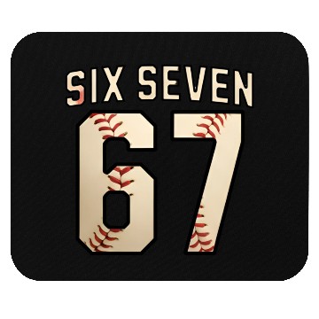 Discover Six Seven 67 Funny Meme Mouse Pads