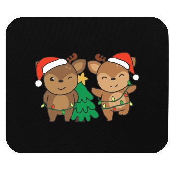 Discover Deer Christmas Winter Animals Deer Mouse Pads