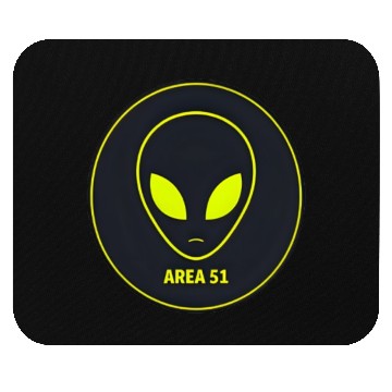 Discover Area 51 Alien Logo Mouse Pads
