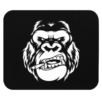 Discover Bold Gorilla Reflection Design Mouse Pads