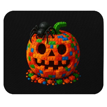 Discover Master Builder Halloween Pumpkin and Spider Mouse Pads