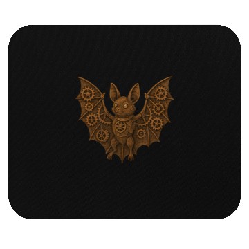Discover Steampunk Bat Character Illustration Mouse Pads