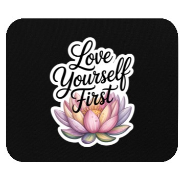 Discover Inspirational Lotus Floral Affirmation Mouse Pads