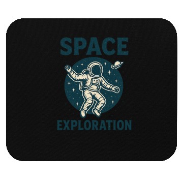 Discover Space Exploration Astronaut Design Mouse Pads