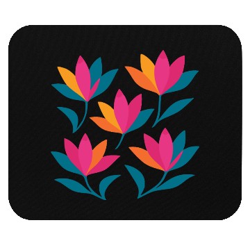 Discover Colorful Abstract Tulips Graphic Mouse Pads
