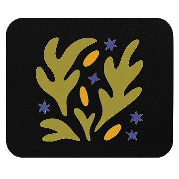 Discover Earthy Leaves & Stars Graphic Mouse Pads