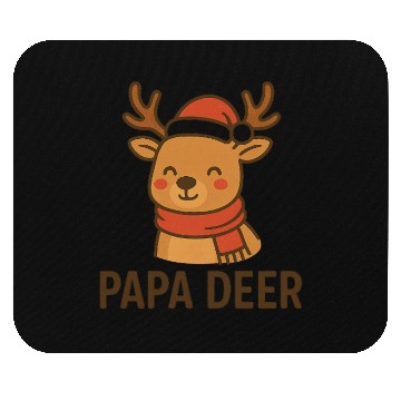 Discover Festive Reindeer Christmas Design Mouse Pads