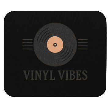 Discover Vinyl Vibes Record Design Mouse Pads