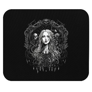 Discover Celestial Gothic Woman Art Mouse Pads