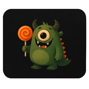 Discover Whimsical Monster with Lollipop Mouse Pads