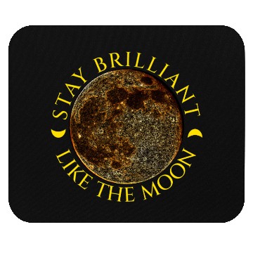 Discover Full Moon & Golden Crescents Quote Mouse Pads