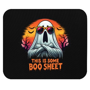 Discover "This is Some Boo Sheet" Funny Ghost Halloween Mouse Pads