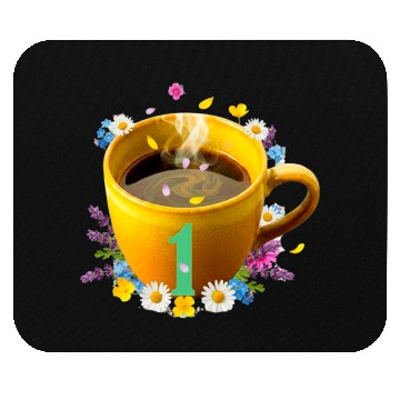Discover Whimsical Coffee Celebration Mug Mouse Pads
