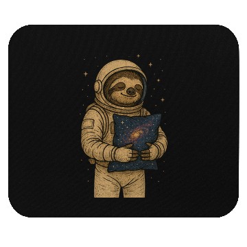 Discover Cosmic Sloth in Space Suit Mouse Pads
