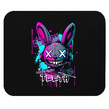 Discover Graffiti Bunny Teeth Streetwear Mouse Pads