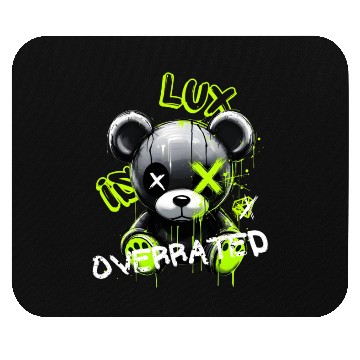 Discover Graffiti Bear Lux Overrated Mouse Pads