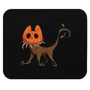 Discover Whimsical Jack-o'-Lantern Cat Hybrid Mouse Pads
