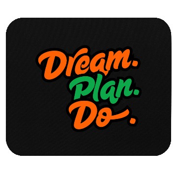 Discover Inspirational Dream Plan Do Typography Mouse Pads