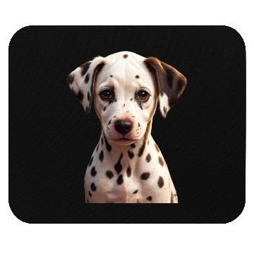 Discover Dalmatian Puppy Portrait on Mouse Pads