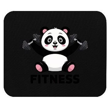 Discover Panda Fitness Workout Mouse Pads