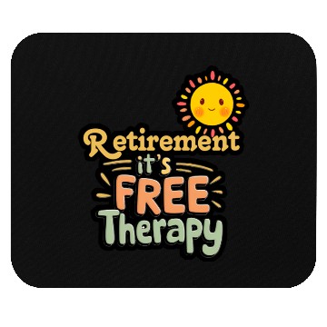 Discover Retirement Humor Sun Illustration Mouse Pads