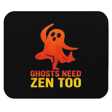 Discover Ghost Yoga Instructor Halloween Mouse Pads