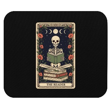 Discover Celestial Skeleton Reading Tarot Mouse Pads
