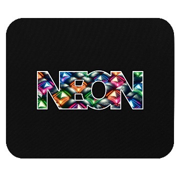 Discover Gemstone Deluxe Neon Logo Mouse Pads