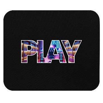 Discover Gamer Station Play Logo Mouse Pads