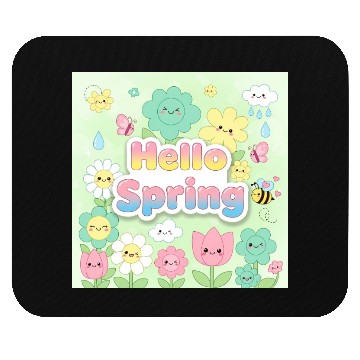 Discover Hello Spring Mouse Pads