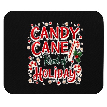 Discover Candy Cane Holiday Celebration Design Mouse Pads
