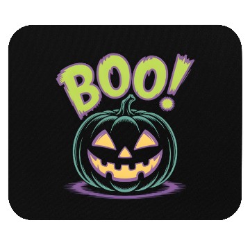 Discover Spooky Halloween Jack-o'-Lantern Design Mouse Pads