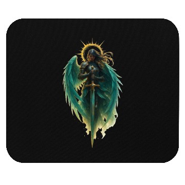 Discover Celestial Guardian Angel Illustration Mouse Pads