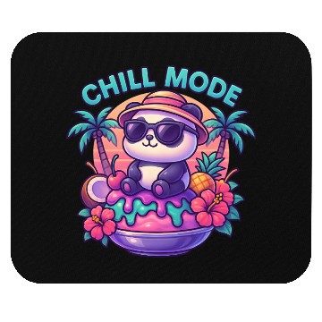 Discover Panda Chill Mode Summer Vibes Mouse Pads