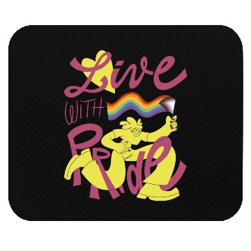 Discover Live with Pride - LGBTQ+ Statement Mouse Pads