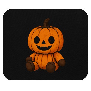 Discover Pumpkin Plush Toy with Jack-o'-Lantern Face Mouse Pads