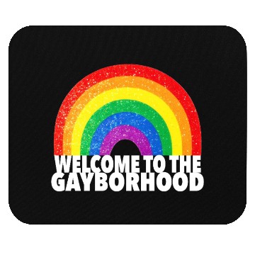 Discover GAYBORHOOD Gay Pride Parade colorful rainbow LGBTQ Mouse Pads