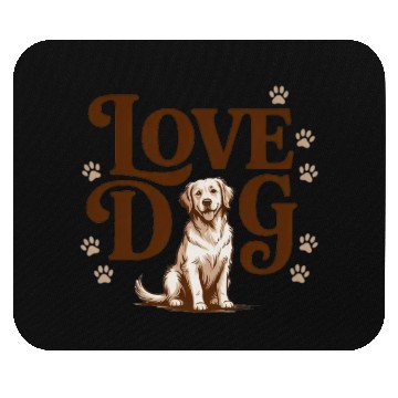 Discover Adorable Labrador Love Illustration Mouse Pads