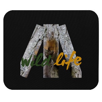 Discover Wild Life Squirrel  Mouse Pads