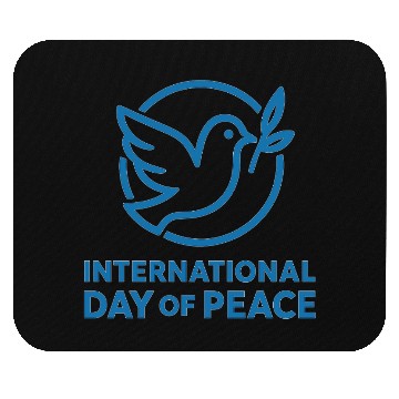 Discover Peace Dove with Olive Branch Illustration Mouse Pads