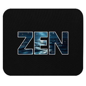 Discover Ocean Waves Zen Logo Mouse Pads