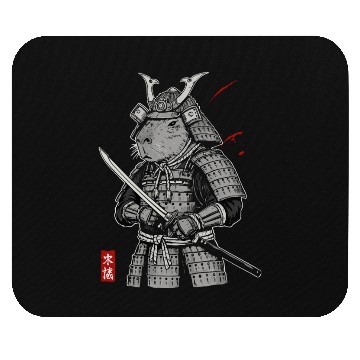 Discover Samurai Otter in Armor Mouse Pads